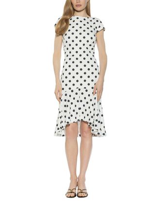 Alexia Admor Renata Cap Sleeve Flared Dress