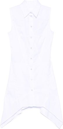 Helmut Lang Bustier Shirt Mini Dress - Womens - Cotton/Spandex/Elastane/Nylon