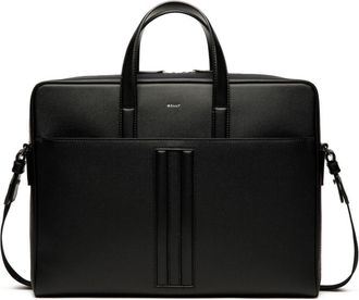 Bally Mythos leather briefcase - men - Recycled Leather/Recycled Polyamide - One Size - Black