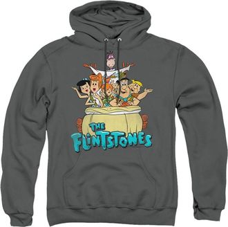 Gildan The Flintstones Ride On Adult Pull Over Hoodie / Hooded Sweatshirt
