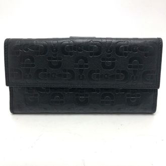 Gucci Black Leather Long Wallet (Bi-Fold) (Pre-Owned)