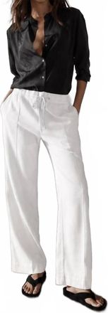 James Perse Relaxed Twill Pant In White