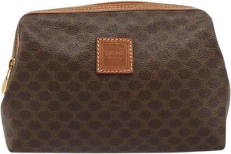 Celine Pre-owned Clutches, female, Brown, Size: ONE SIZE Pre-owned Macadam Pochette