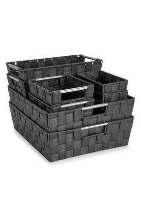 Sorbus 9-Piece Woven Storage Basket Set in Gray at Nordstrom Rack