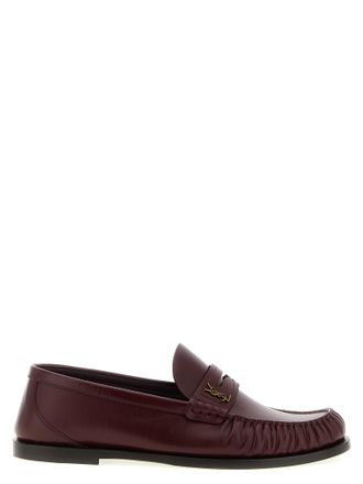 Saint Laurent Laurent Loafers Bordeaux
