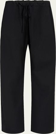 Khaite Rohen Wide-Leg Drawstring Pants