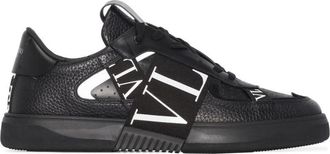 Valentino Garavani Lage Sneakers - Heren - Sneakers - Zwart - 43 EU - Leer - Schoenen