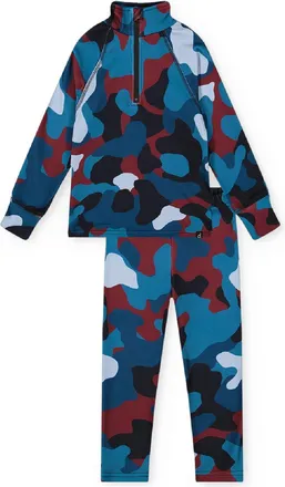 Deux par Deux Thermal Underwear Base Layer Set Multi-Colored 10 Yr