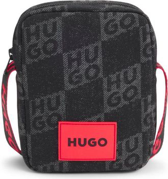 HUGO BOSS Kids messenger bag with stacked-logo print