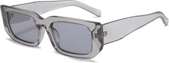 Generic Small-frame Outdoor Mens Sunglasses Vacation And Commuting Driver Womens Sports Sun Glasses(Grey)