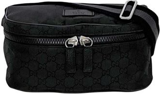 Gucci Black Nylon Fanny Pack Sling Bag (Pre-Owned)