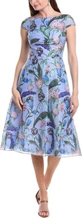 Adrianna Papell Floral Jacquard Midi Dress