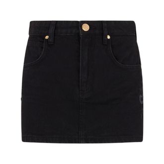 Roberto Cavalli Dames, Rokken, Zwart, Maat: L Denim