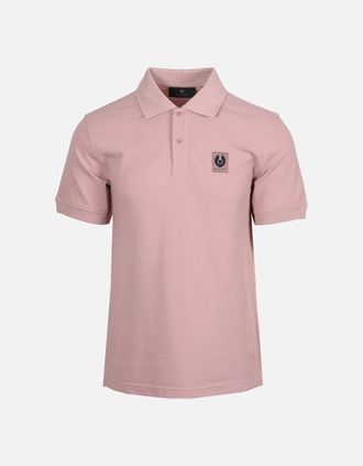 Belstaff Mens BELSTAFF SHORT SLEEVE POLO SHIRT DUSK PINK - Size: 38
