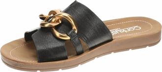 Corkys Footwear Womens Chain Letter Slides In Black