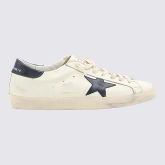 Golden Goose Sneakers Beige/Night Blue-Uomo