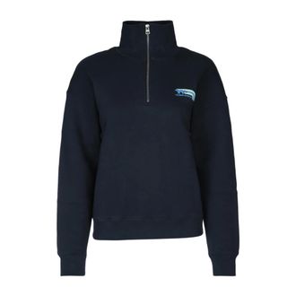 Maison Kitsun&eacute; Stijlvol Sweatshirt - Dames - Sweatshirts - Blauw - XL - Hoodies & sweatvesten