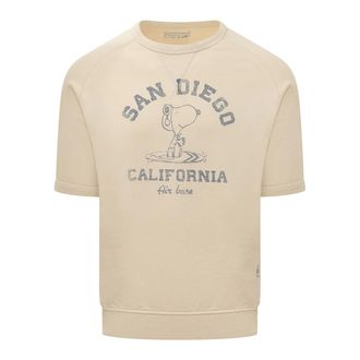 Bl'ker Sweatshirts, male, Beige, Size: XL Felpa Giro San Diego