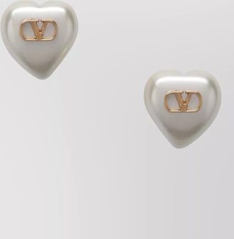 Valentino Garavani metal pearl stud earrings