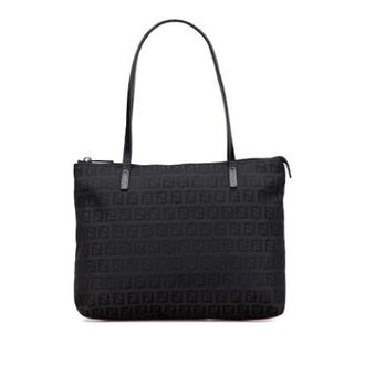 Fendi Pre-owned Tote Bags, female, Black, Size: ONE SIZE Pre-owned Leather Tote Bag