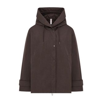 Duno Cynia Hooded Jacket - Dames - Jassen - Bruin - Maat: L Katoen