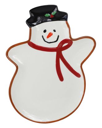 Euroceramica Winterfest Large Snowman Tray