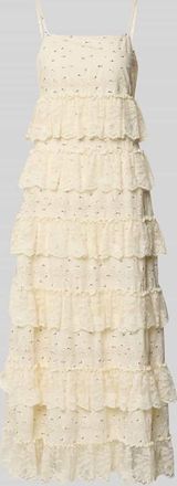 Vero Moda Maxikleid aus reiner Baumwolle Modell LORETTA in Offwhite, Gr&ouml;&szlig;e XL