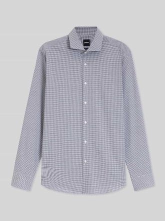 HUGO BOSS Regular Fit Businesshemd aus Baumwoll-Mix in Marine, Gr&ouml;&szlig;e 39