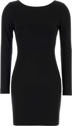 Dolce & Gabbana Black Stretch Viscose Blend Mini Dress