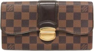 Louis Vuitton Pre-owned Wallets, female, Brown, Size: ONE SIZE Pre-owned Vintage Canvas Wallet