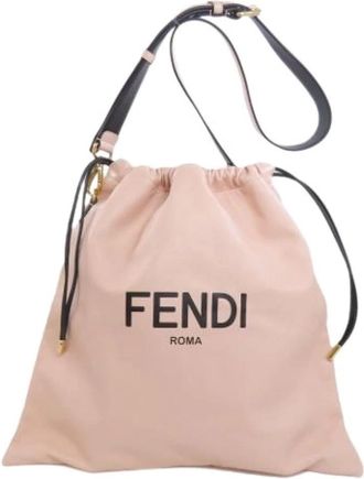 Fendi Pre-owned Vintage Bucket Bag - Dames - Vintage Tas - Roze - ONE Size - Leer - Vintage