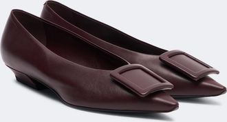 Roger Vivier Viv in The City leather ballet flats
