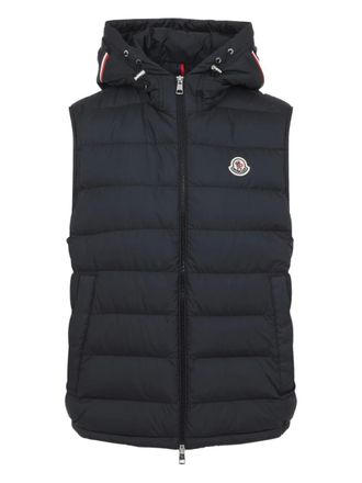 Moncler Gilet con applicazione - Nero
