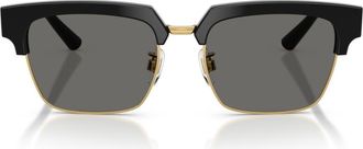Dolce & Gabbana 54mm Square Sunglasses in Black /Grey at Nordstrom