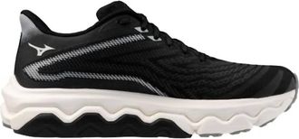 Mizuno Mens Wave Horizon 8 Running Shoes In Black-White