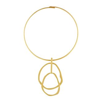 Dansk Copenhagen Elysian Korte Statement Ketting - Dames - Accessoires - Geel - Maat: ONE Size