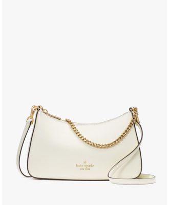 Kate Spade New York Womens Margot Saffiano Leather Medium Convertible Crossbody - White - One Size