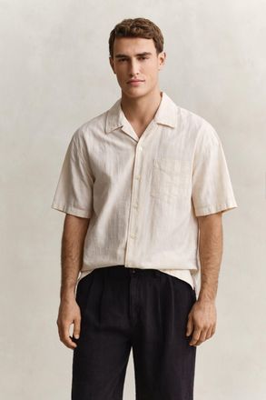 GANT Men Checked Shirt (XXXL) CREAMED WHITE