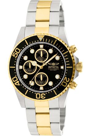 Invicta Pro Diver 1772 Heren Horloge - Quartz Uurwerk - Roestvrij Staal met zwarte Wijzerplaat - 43mm