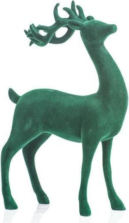 Zodax Flocked Deer Figurine in Green at Nordstrom Rack