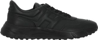 Hogan Black Hyperlight Leather Sneakers