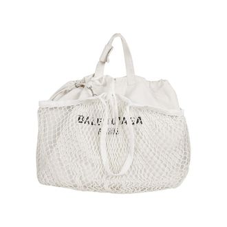 Balenciaga Logo Mesh Tote