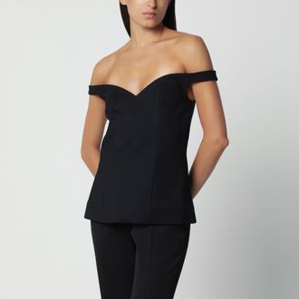 R&oacute;he Top con spalle scoperte nero