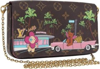 Louis Vuitton Pre-owned Monogram Canvas Shoulder Bag - Dames - Vintage Schoudertas - Bruin - ONE Size - Vintage