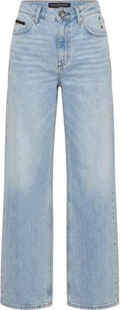Philipp Plein Skater Fit Jeans Women in Sky Wash at Nordstrom, Size 30