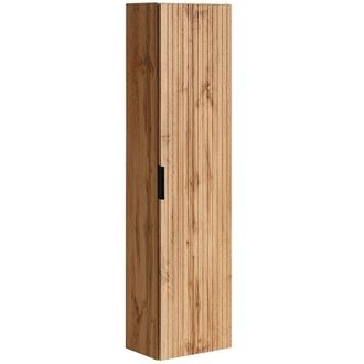 Vente-Unique Vente-unique - Colonna da bagno sospesa scanalata H140 cm Naturale chiaro - zevara