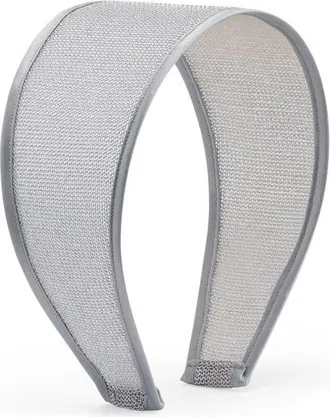 Lelet NY Odessa Chainmail & Silk Headband in Silver at Nordstrom
