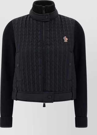 Moncler quilted nylon zip-up cardigan