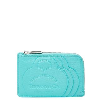 Tiffany & Co. Tiffany Blue Leather Coin Purse/Coin Case (Pre-Owned)
