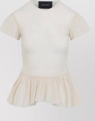 Simone Rocha sheer peplum blouse
